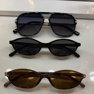 Amazon Sunglasses Trio - Black & Brown Frames